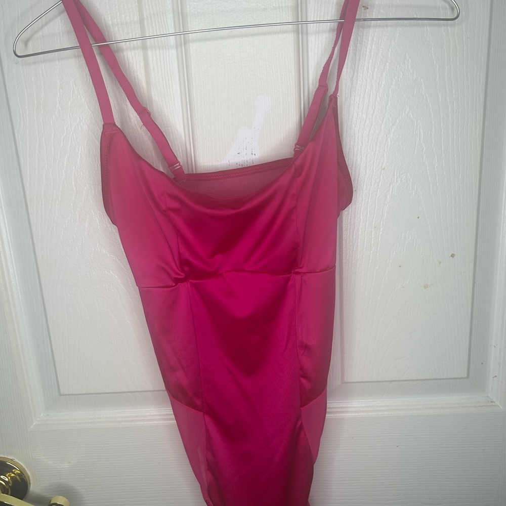 Women's Pink Satin Slip one piece